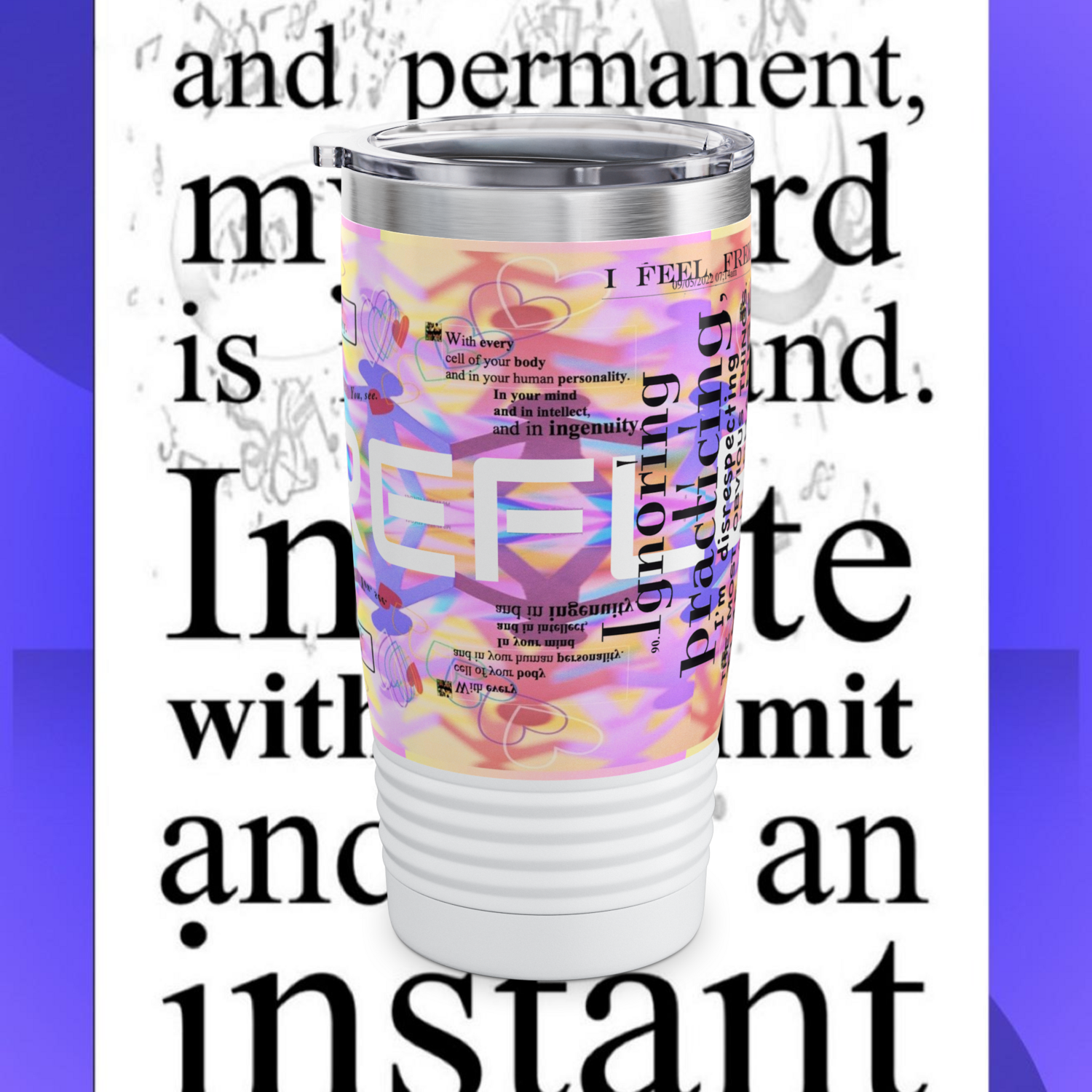 REFLECTION Stainless Steel Ringneck Tumbler 20oz ​SIX COLOR OPTIONS BY qUENTIN bENNETT