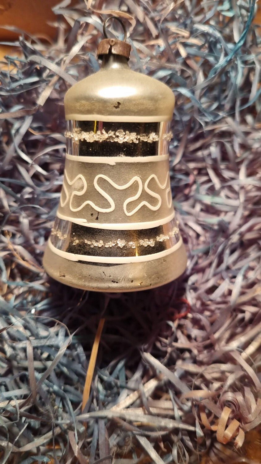 Kerstklokje, Zilvercreme / Jr20,40 /7cm