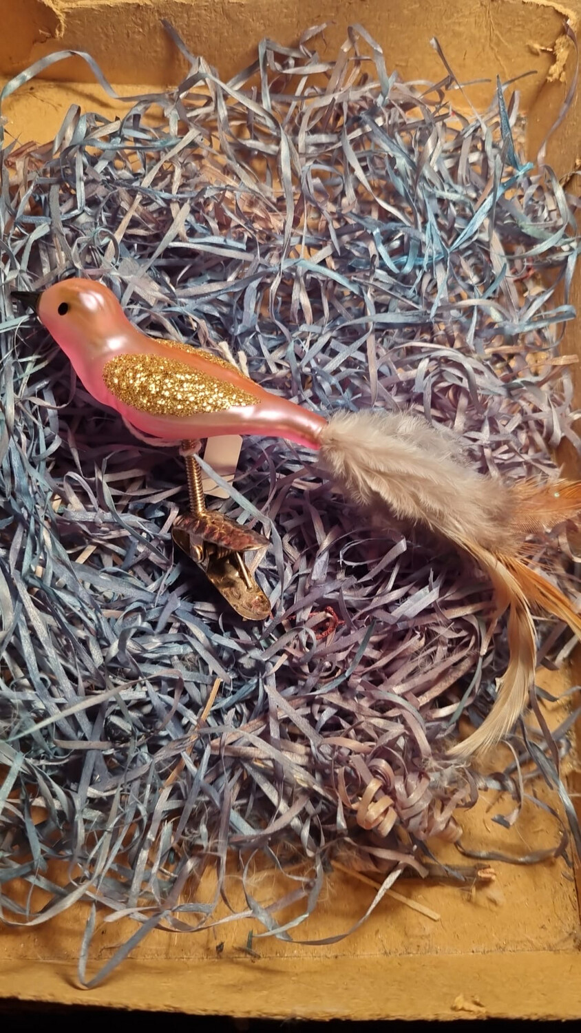 Vogel roze goud / Jr 20,40 / 14cm