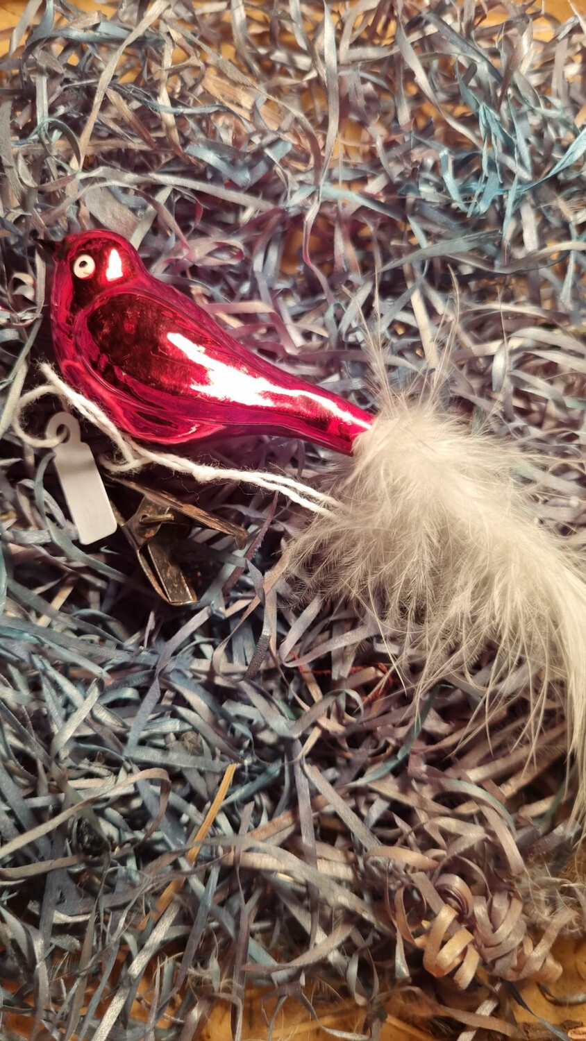 Vogel rood / Jr20,40 / 13cm