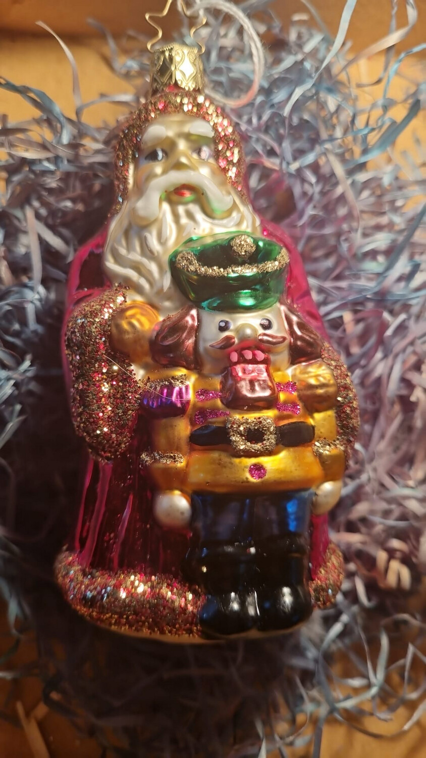 Kerstman met notenkraker/ Jr20,40 / 13cm
