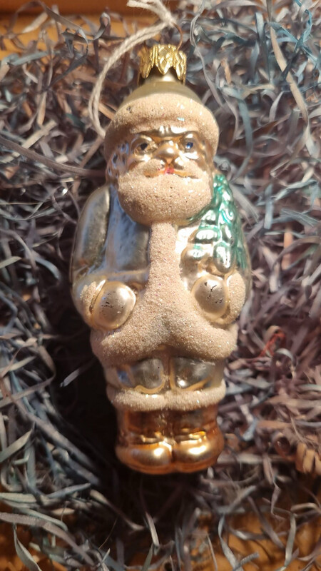 Kerstman pastel tinten / Jr70 / 11,5cm