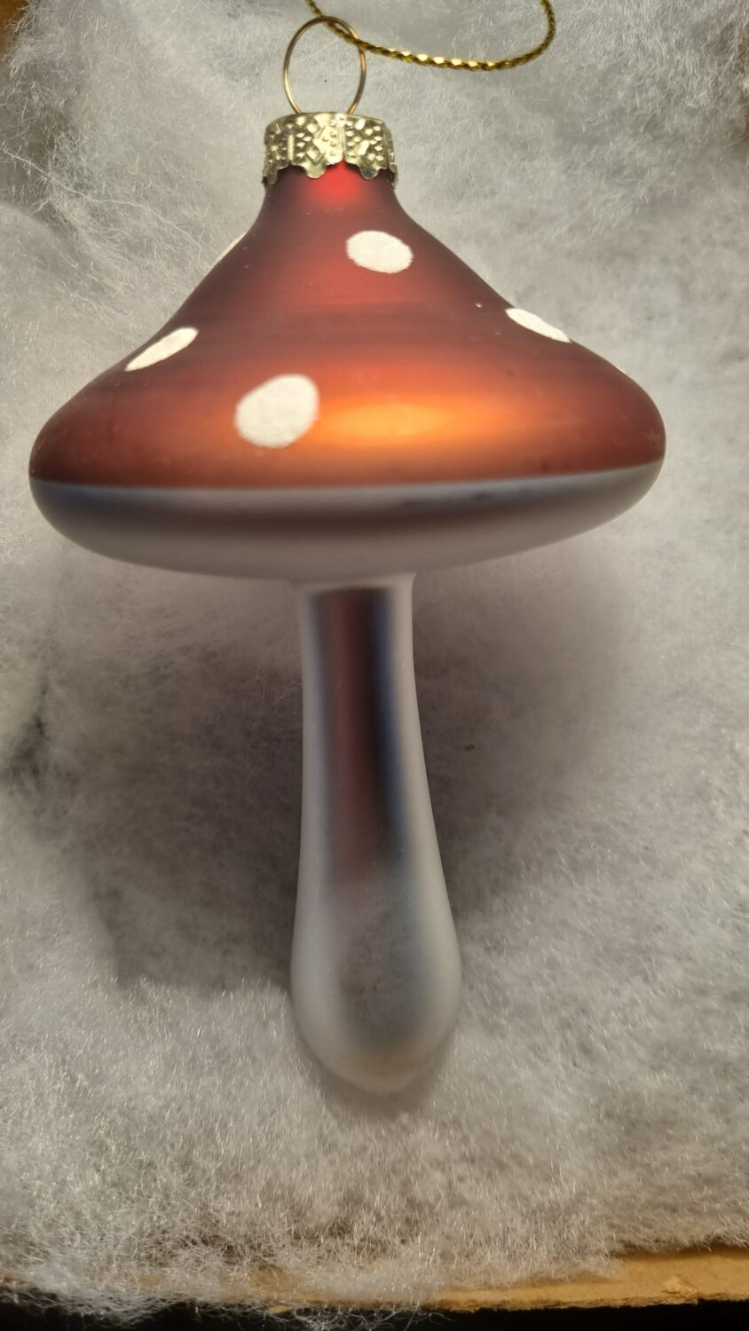 Paddestoel oranje / 12cm