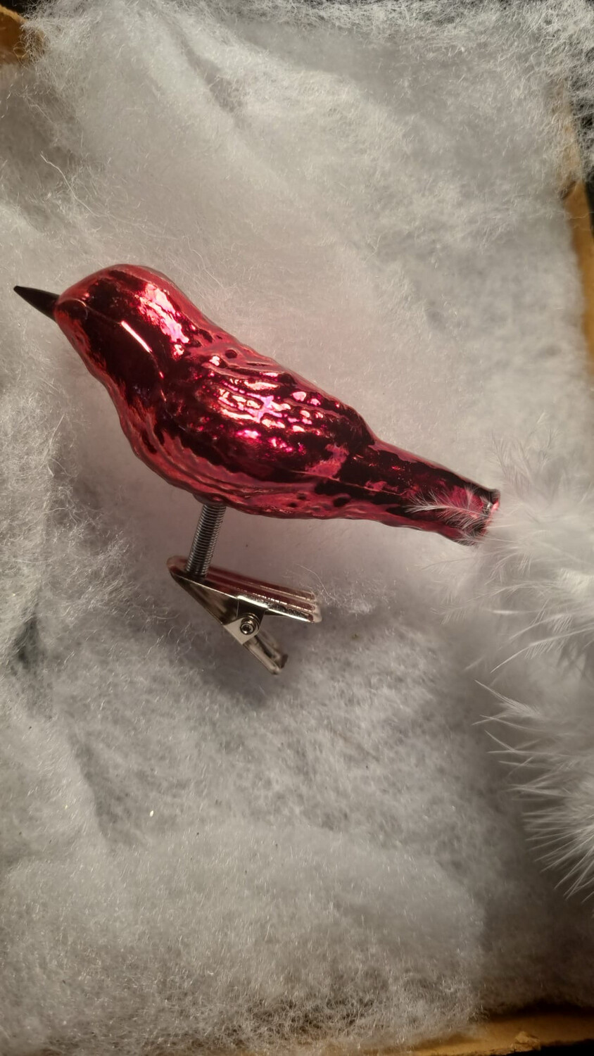 Vogel op knip / 12cm