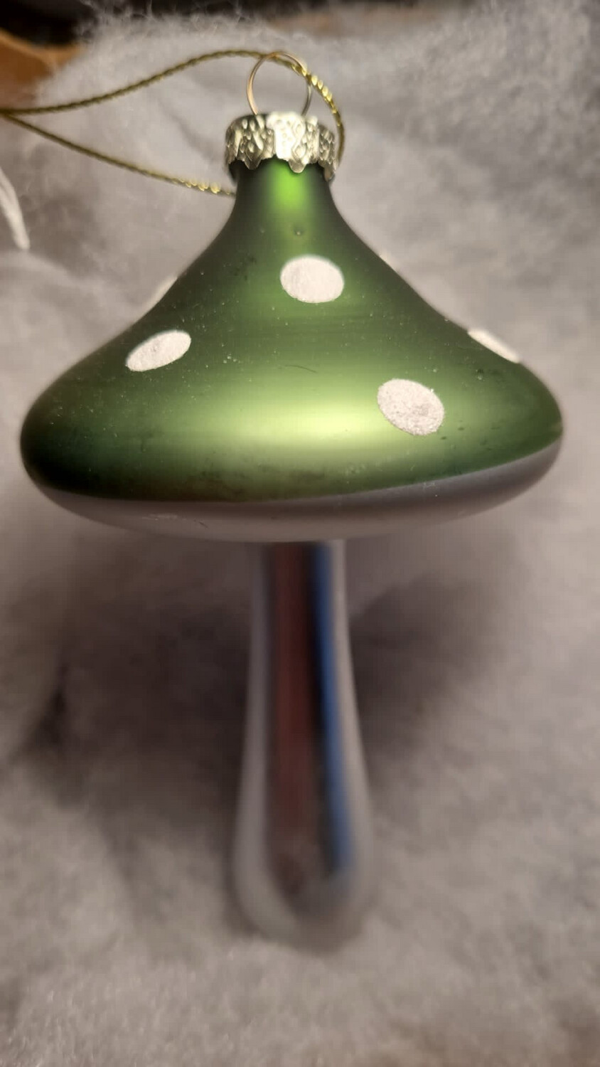 Paddestoel donker groen / 12cm