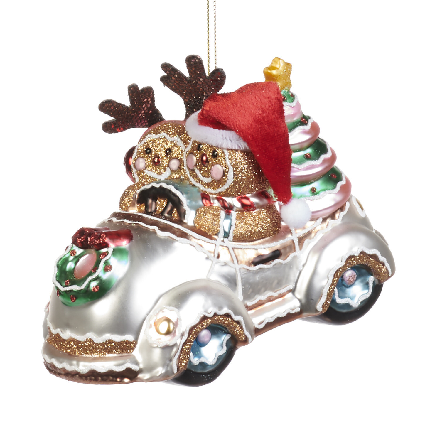Gingerbread in Car / 14cm
