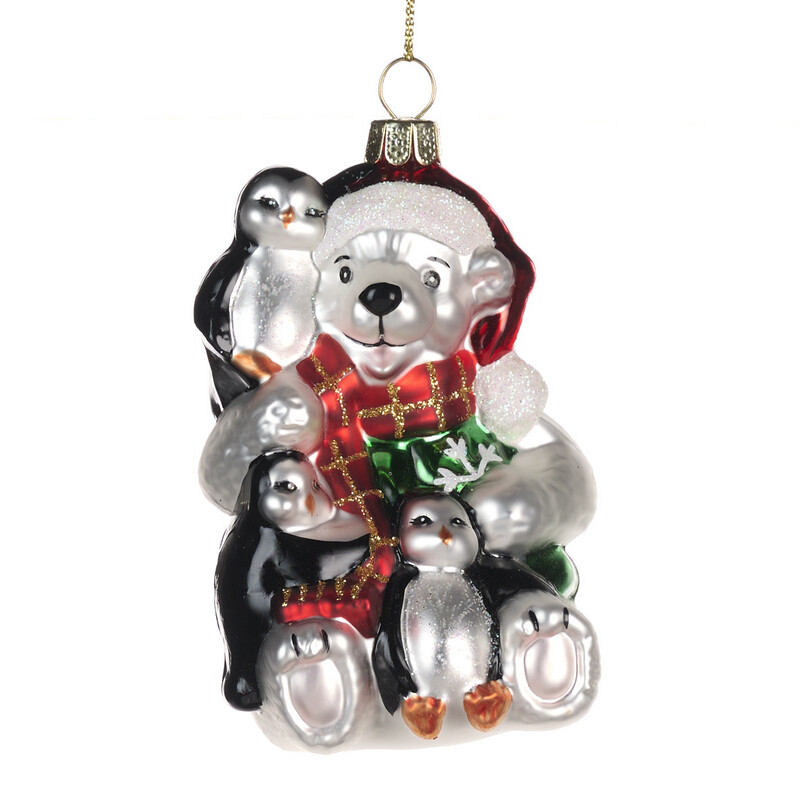 Ijsbeertje met pinguins / 9,5cm