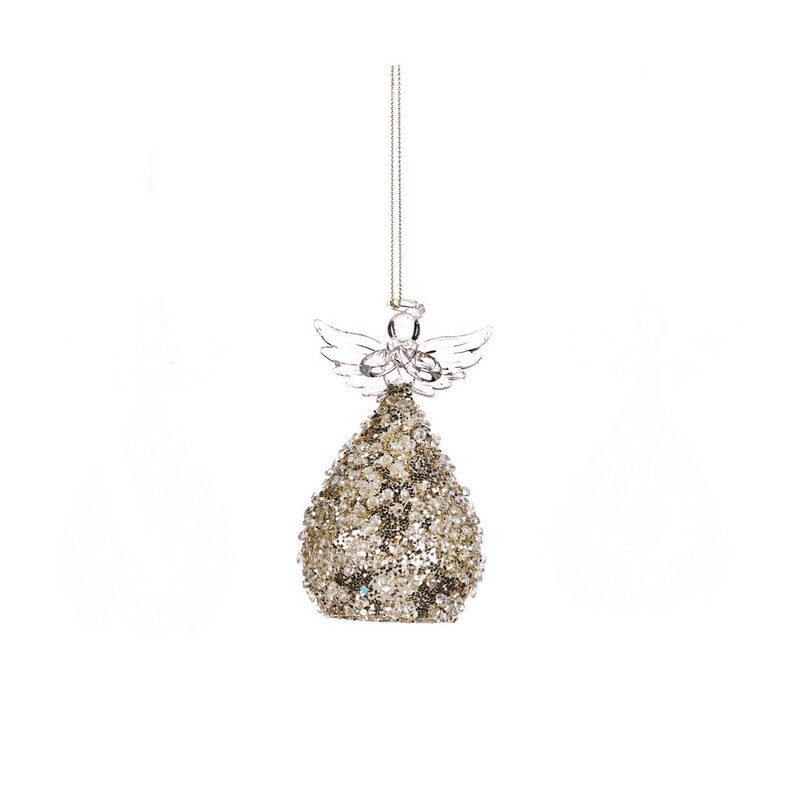 Zwevende engel champagne/ 11cm
