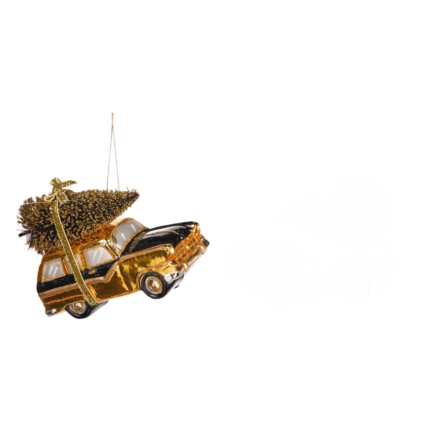 Buick kerstboom op dak zwart / 13,5cm