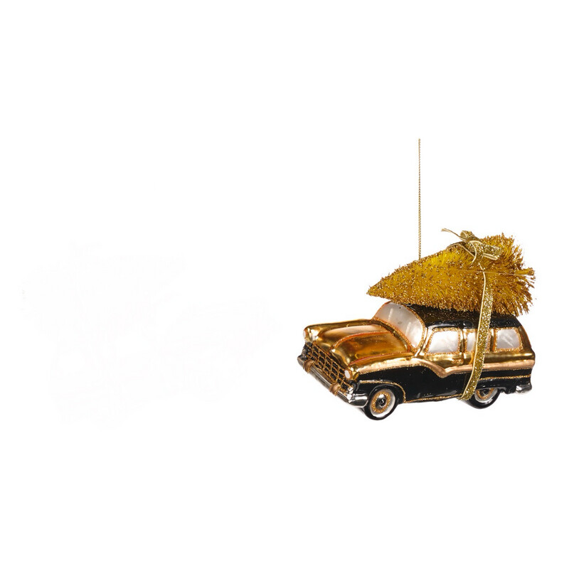 Buick kerstboom op dak goud/ 13,5cm