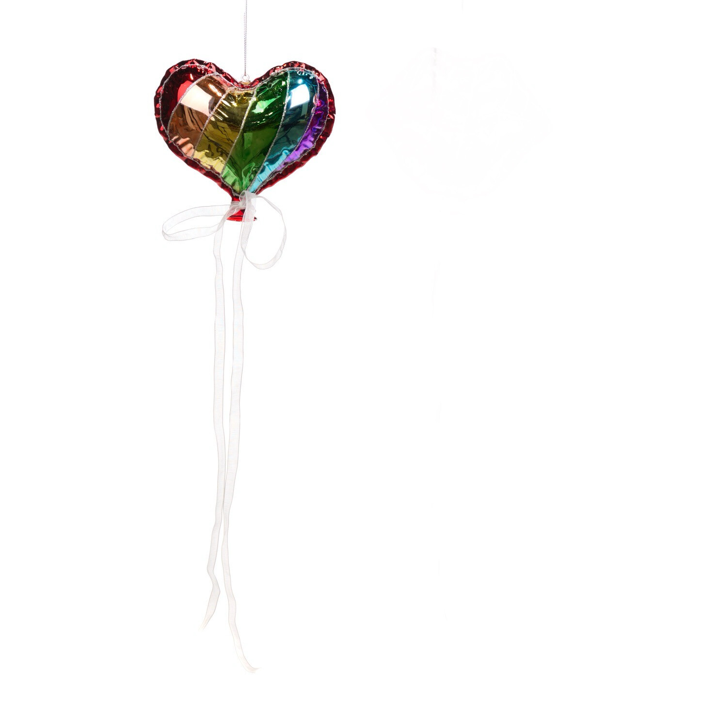 Lippen ballon regenboog/ 13cm