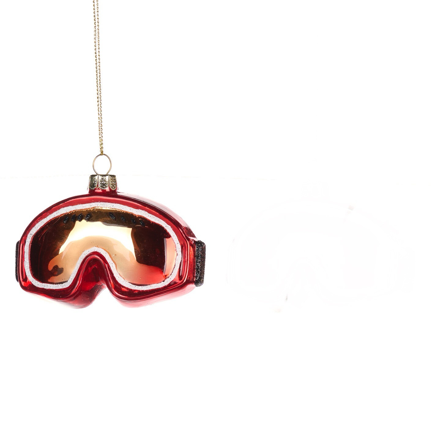 Skibril goud/ 9cm