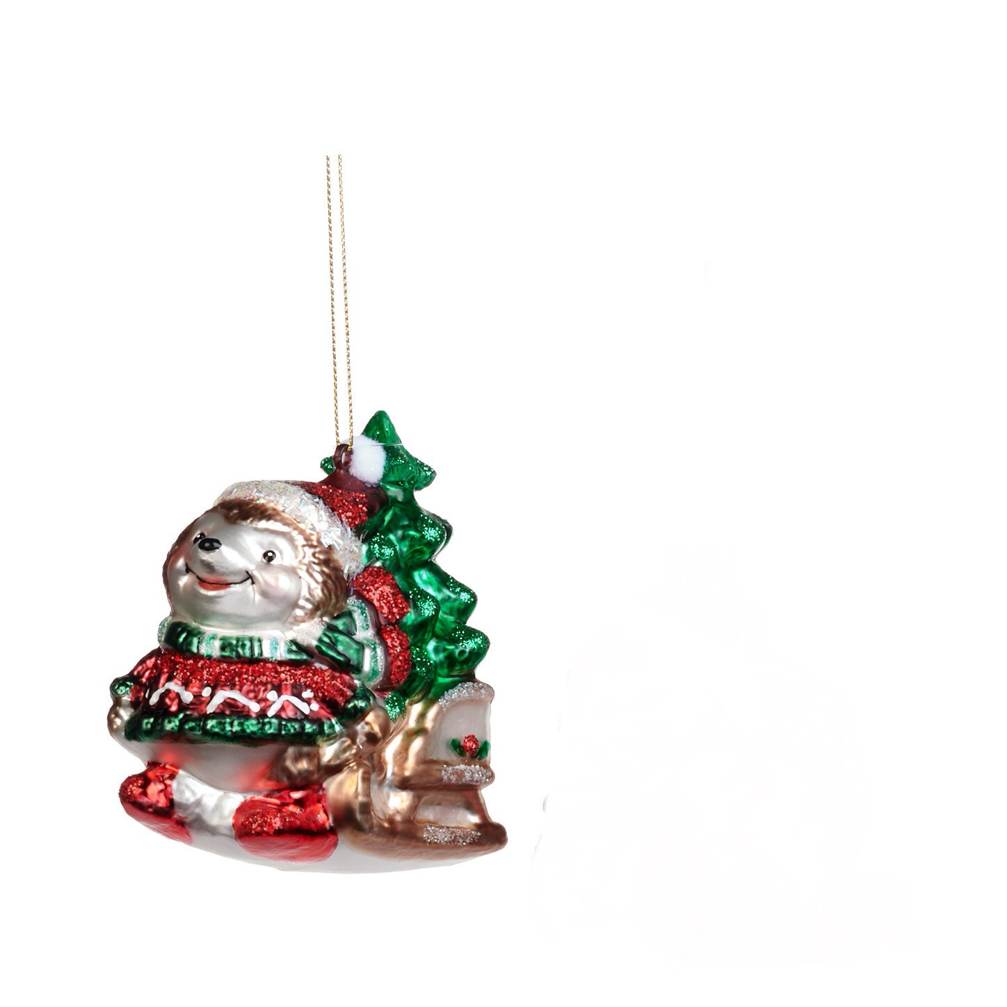 Egel op slee / 10cm