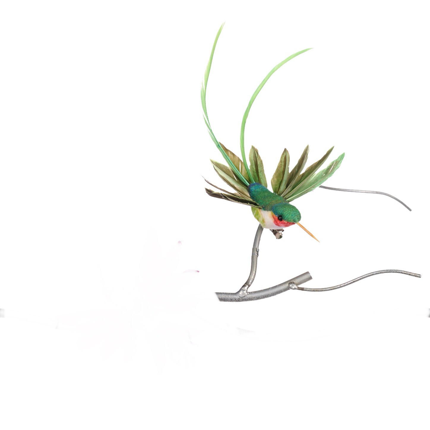 Kolibrie groen met klip / 18cm