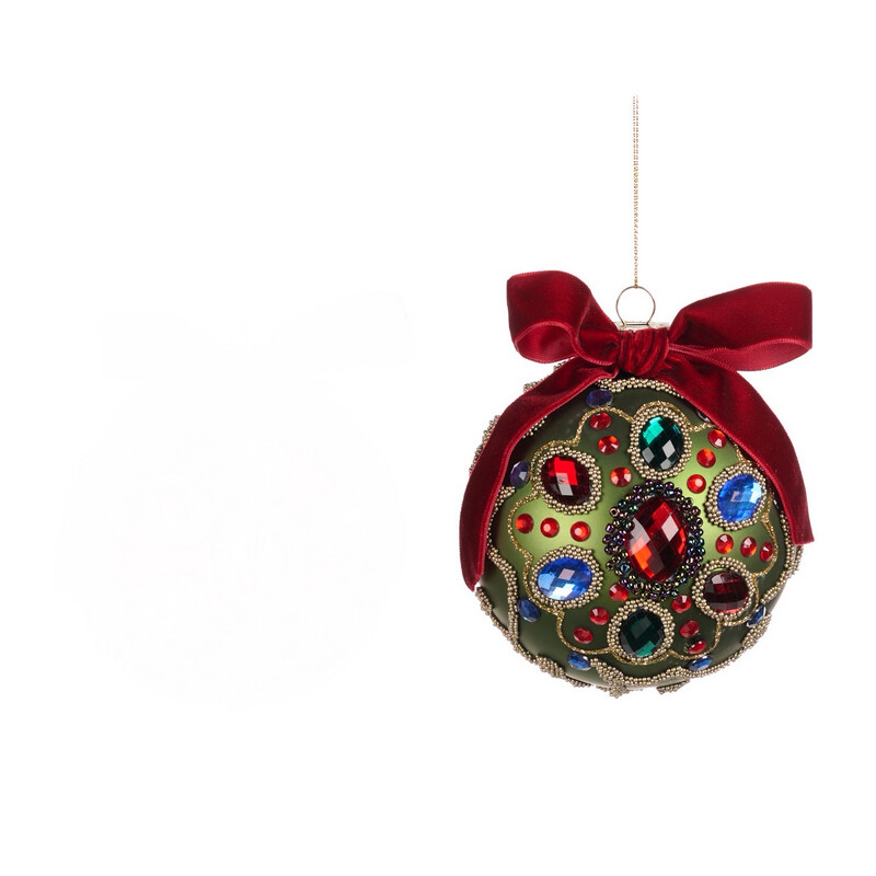 Diamand bal rood / 12cm