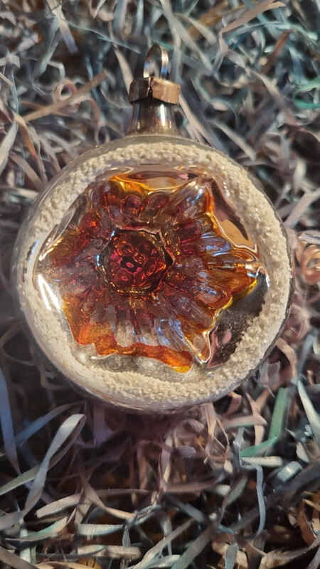 Deukbal gesuikerd oranje/ rood / Jr 20,40 / 6,5cm