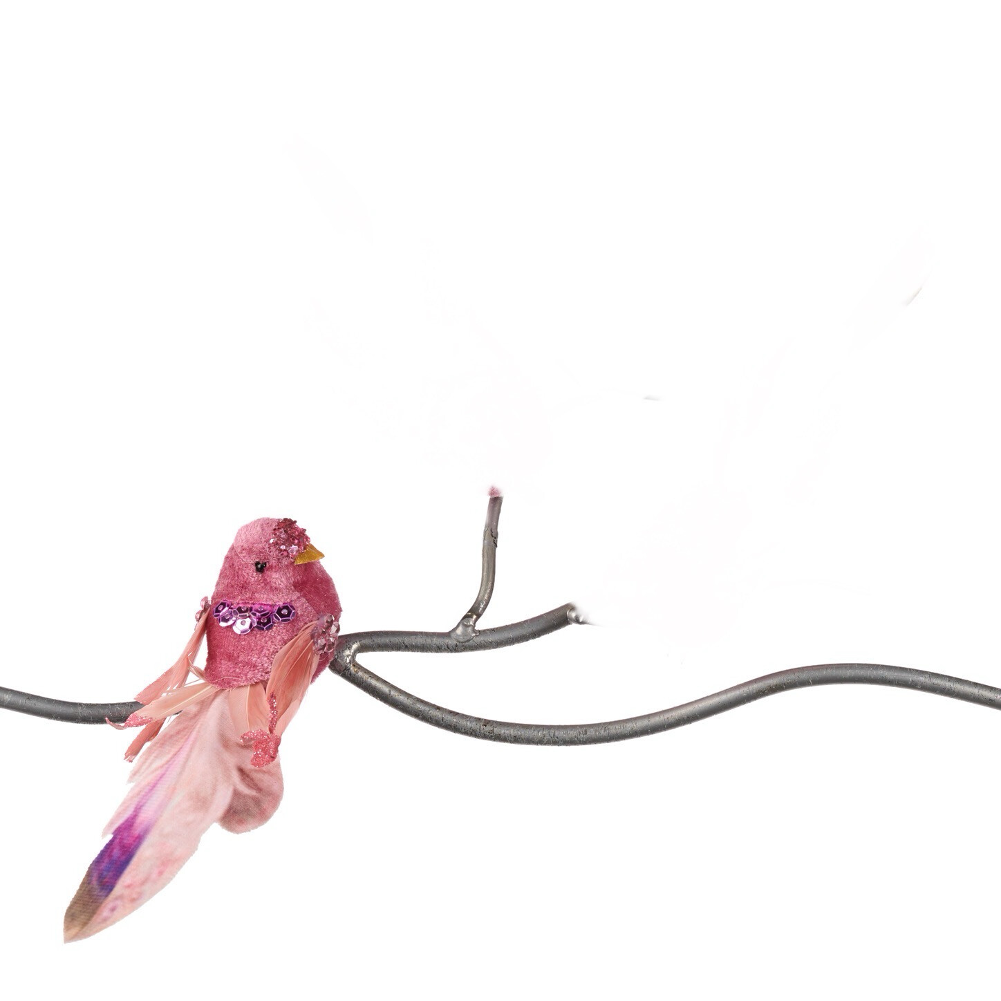 Pink Purple bird knip / 19cm