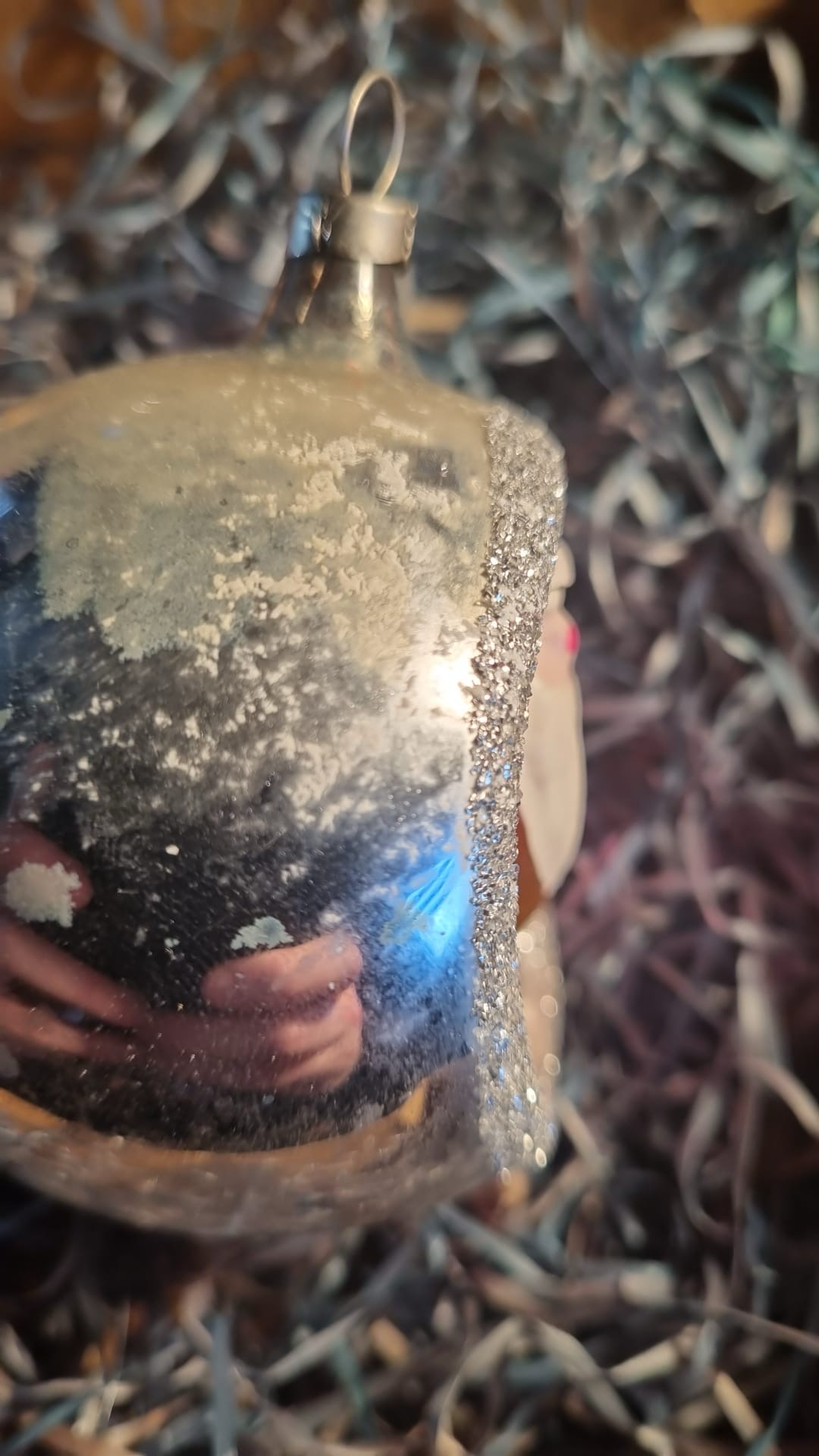 Deukbal met kerstman / Jr 20,40 / 8,5cm