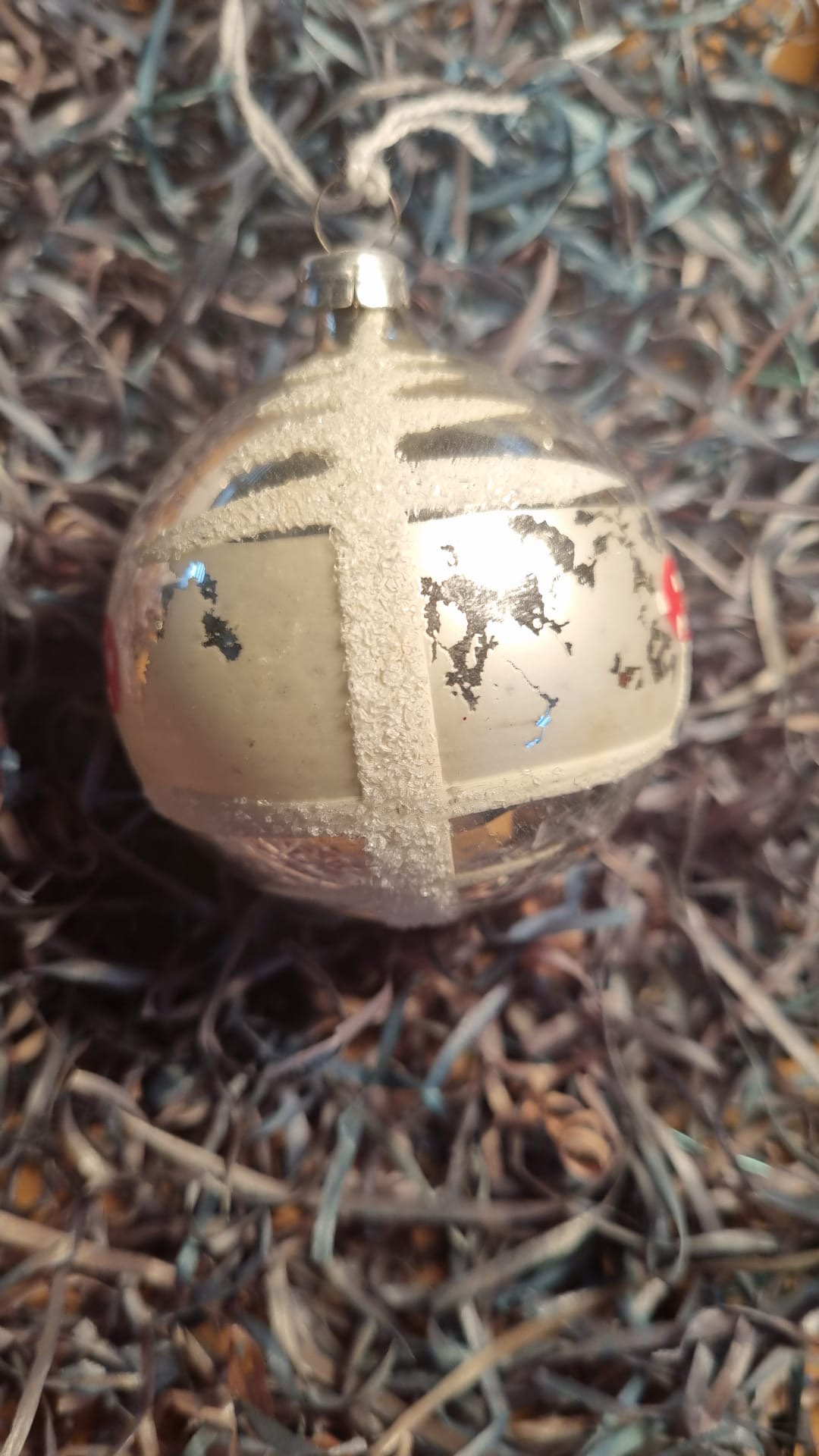 Paddestoel kerstbal / Jr 20,40 / 6,5cm