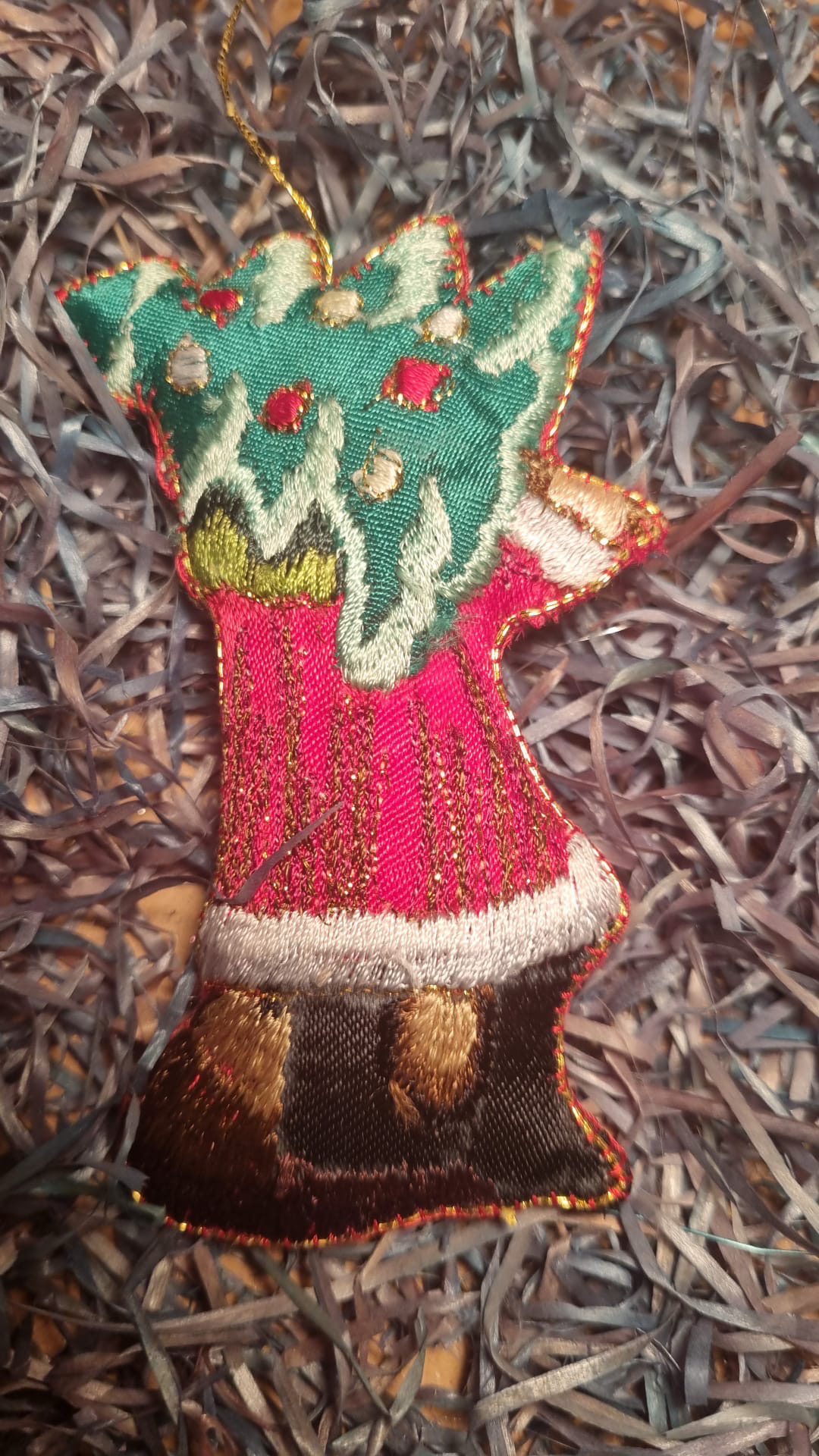 Kerstman stof / Jr 20,40 / 10cm