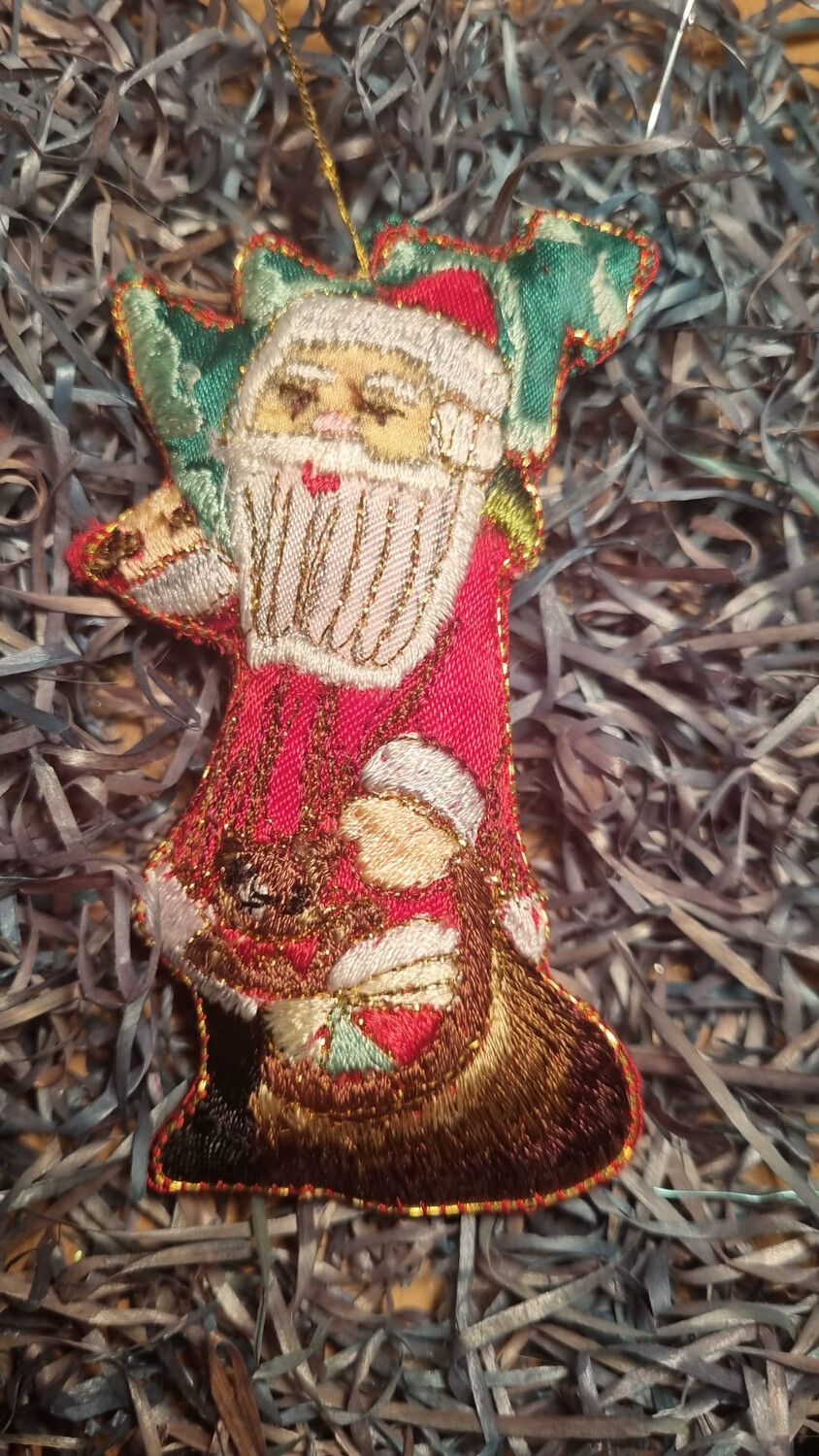 Kerstman stof / Jr 20,40 / 10cm