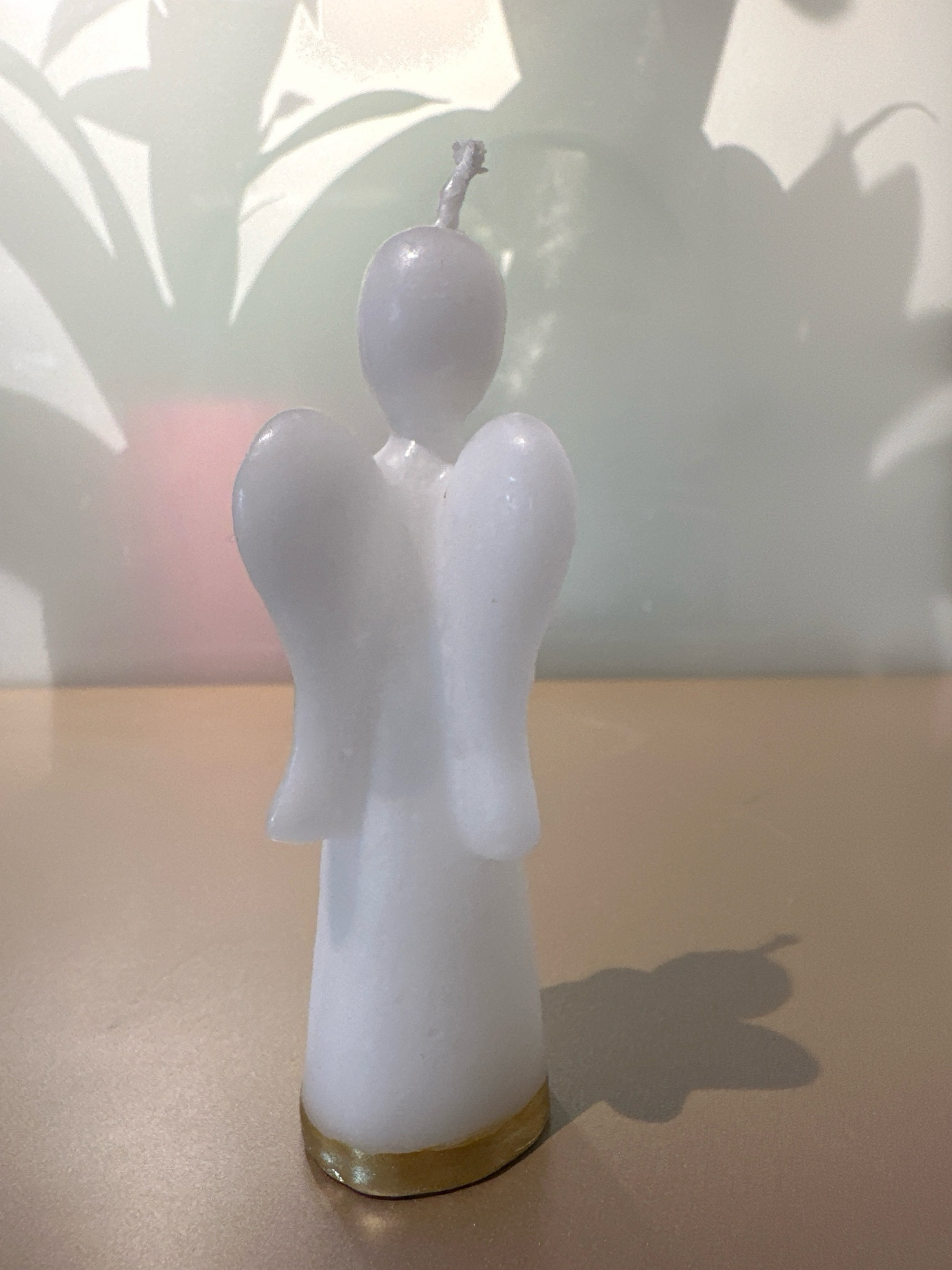 Engel kaars Goud 10 cm