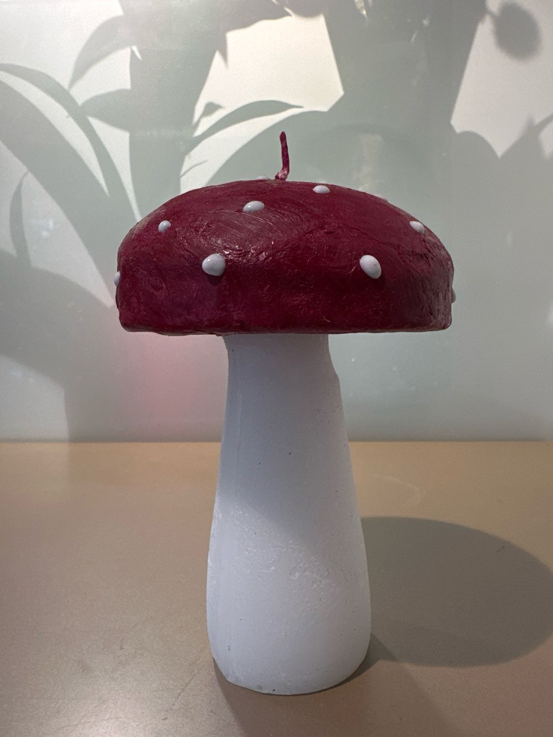 Paddestoel kaars 14 cm