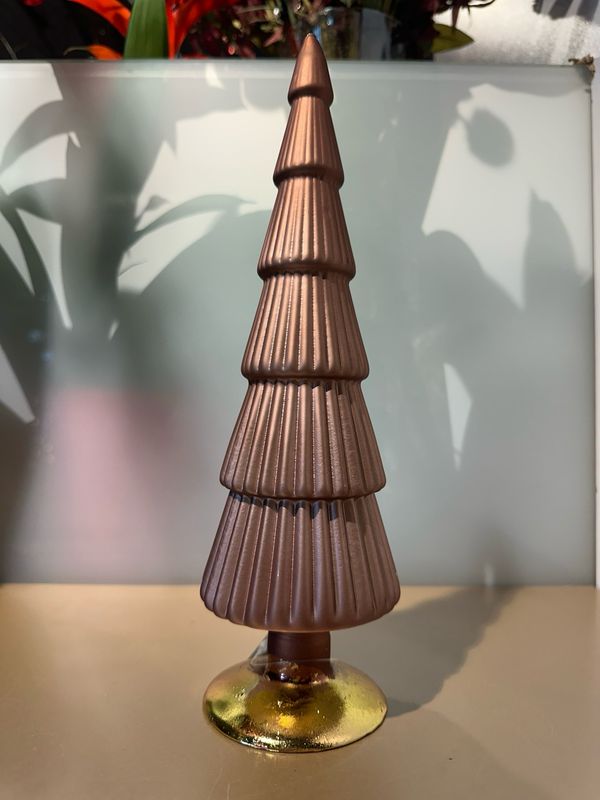 Kerstboom glas Bruin / 30 cm