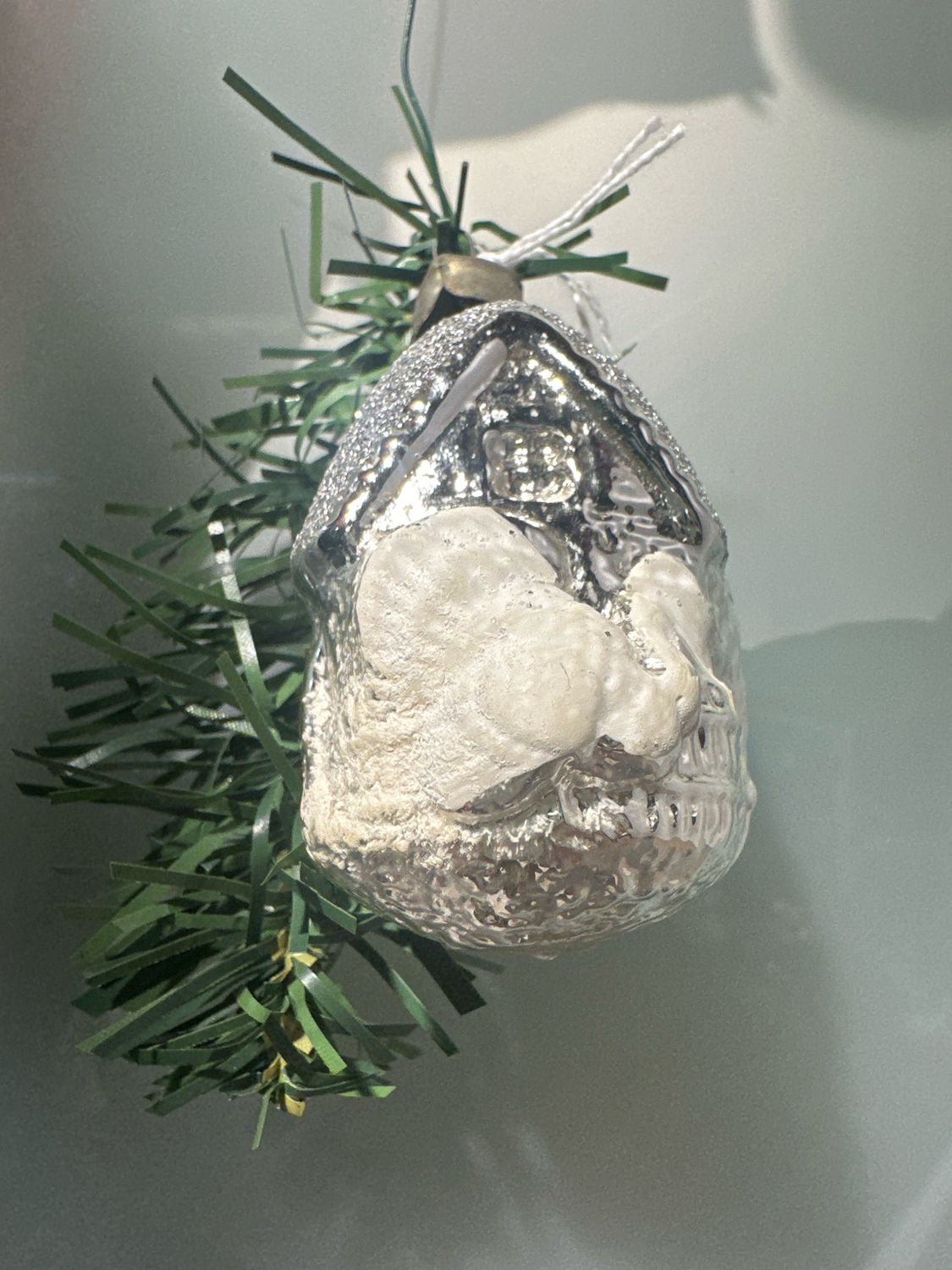 Glazen huis met kalkoen / 6 cm