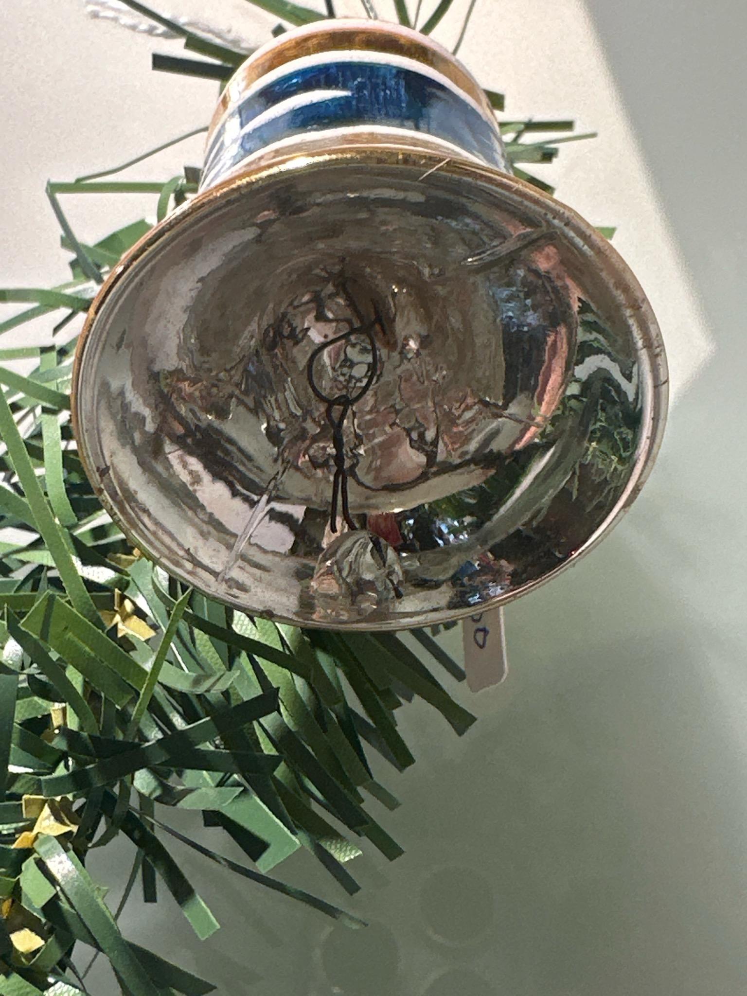 Kerstklokje glas / jr 30 / 6 cm