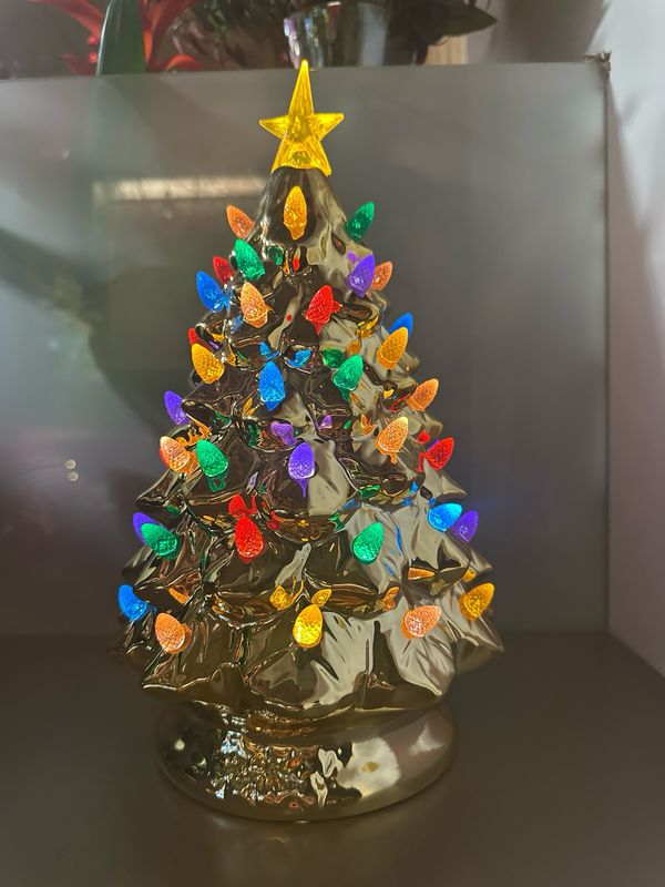 Kerstboom gekleurde lampjes / 30 cm