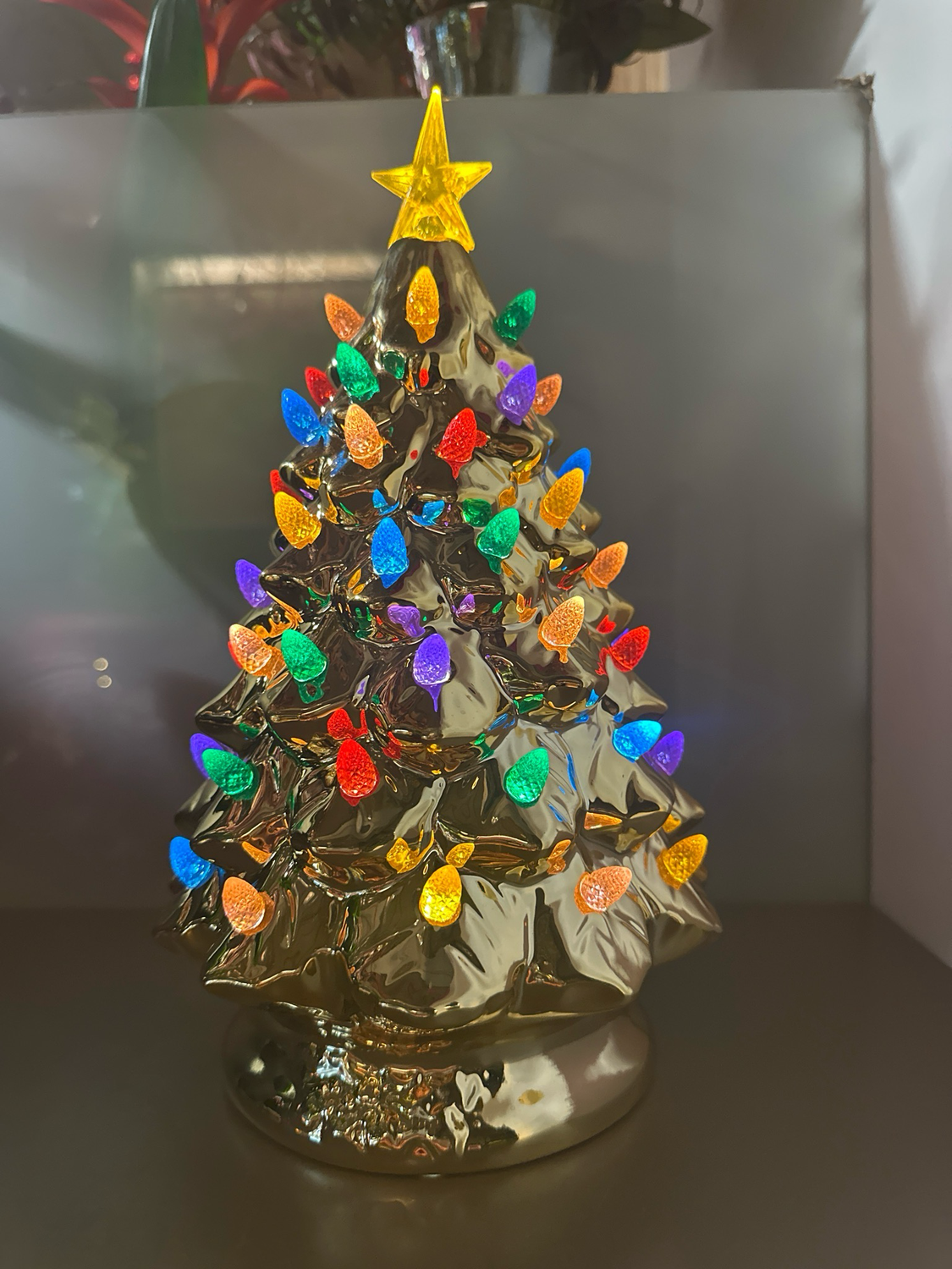 Kerstboom gekleurde lampjes / 25 cm
