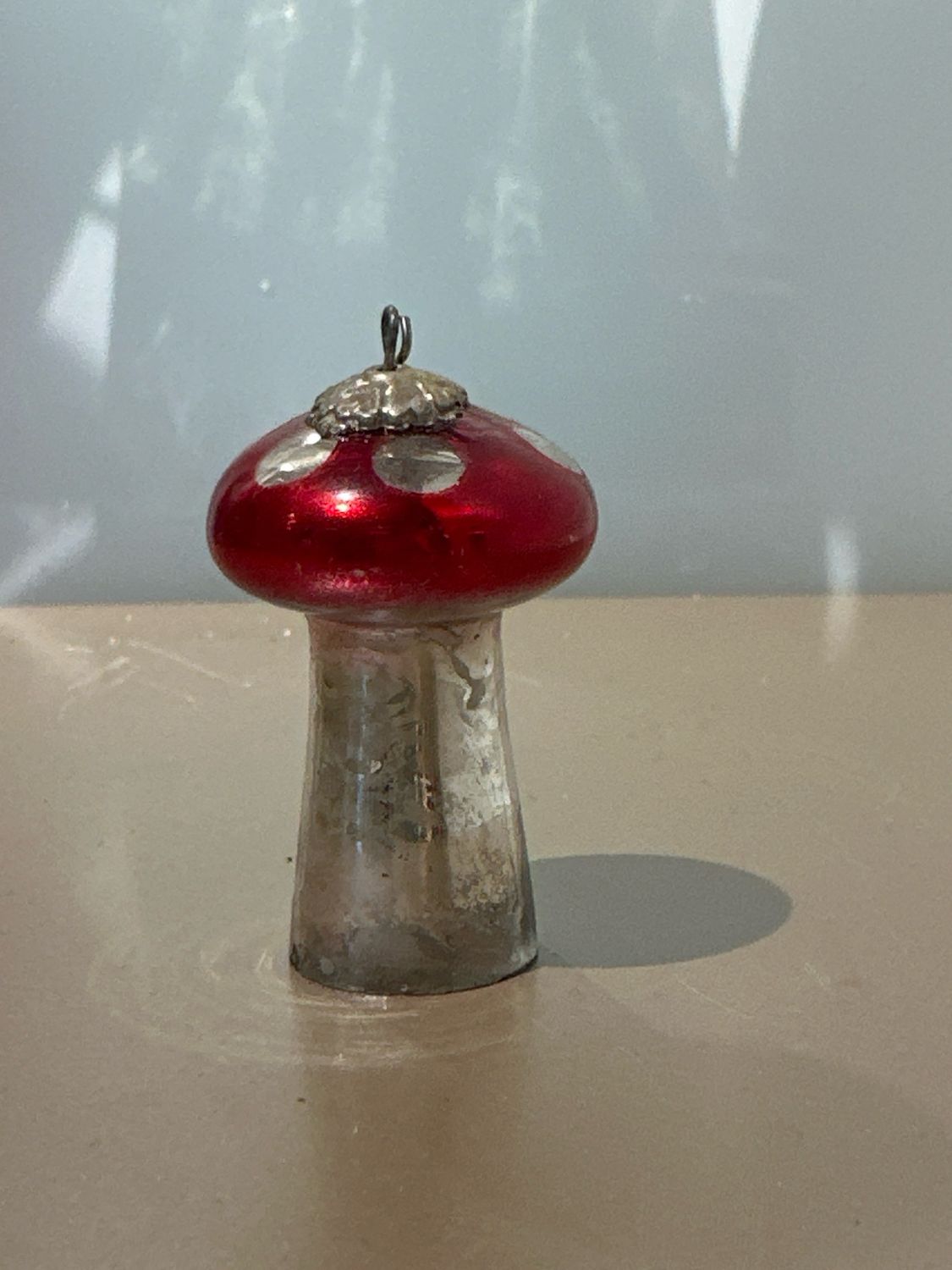 Paddenstoel kerstbal / 5 cm