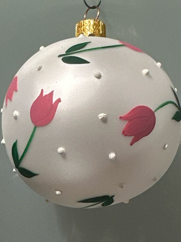 Tulpen kerstbal / 8 cm