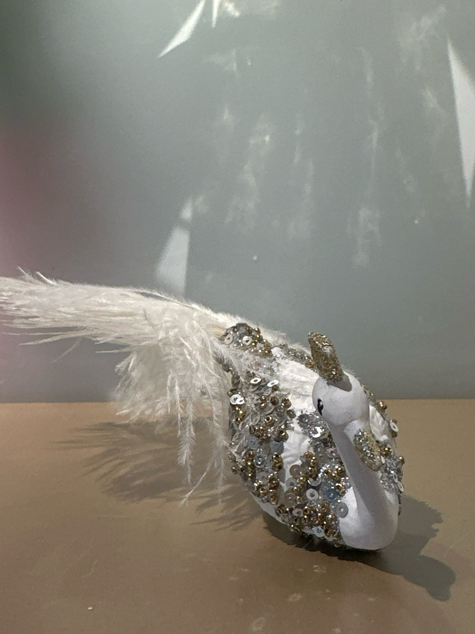 Pauw man zilver op knip