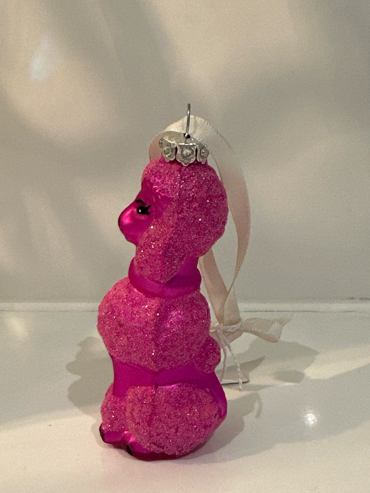 Poedel Fikkie Roze / 10 cm