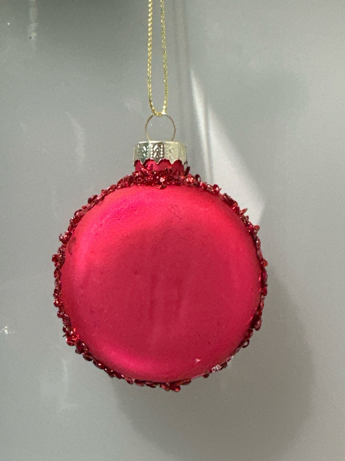 Macarons cerise / 7 cm