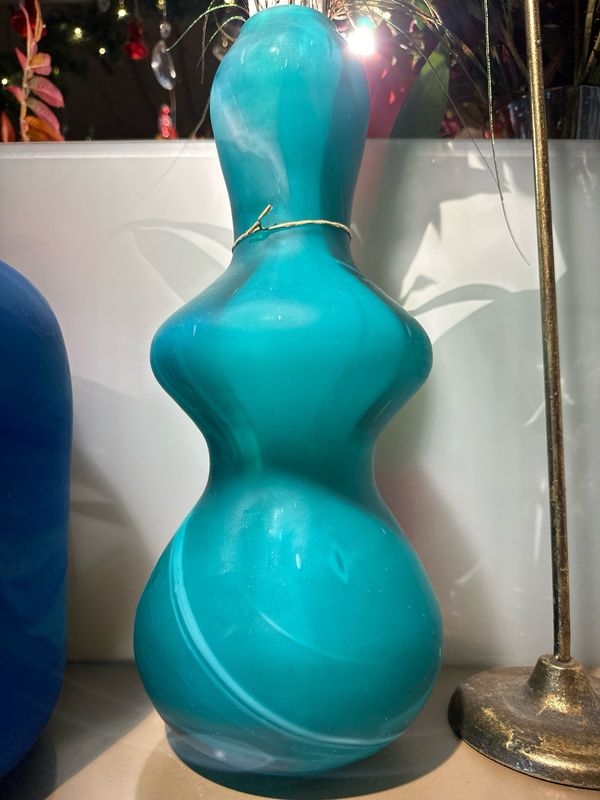 Mondgeblazen Italiaanse vaas exclusief / 38 cm