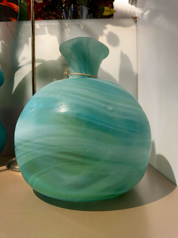 Mondgeblazen Italiaanse vaas exclusief (1) / 22 cm