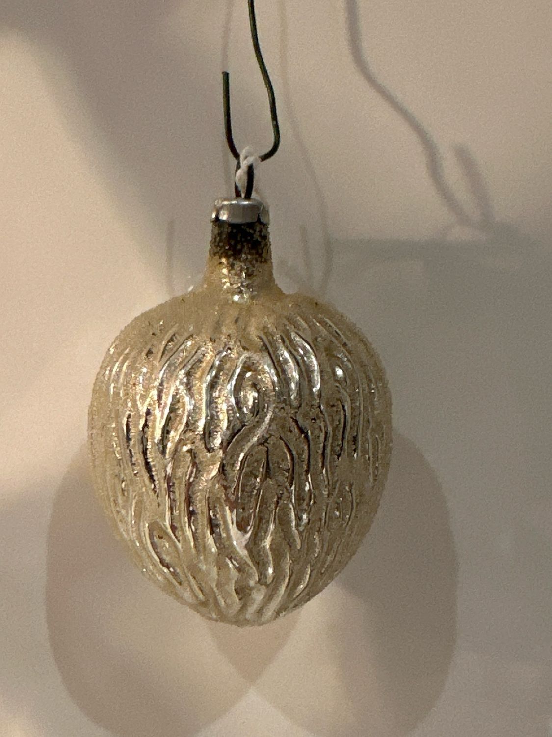 Zilveren eikel / 8 cm