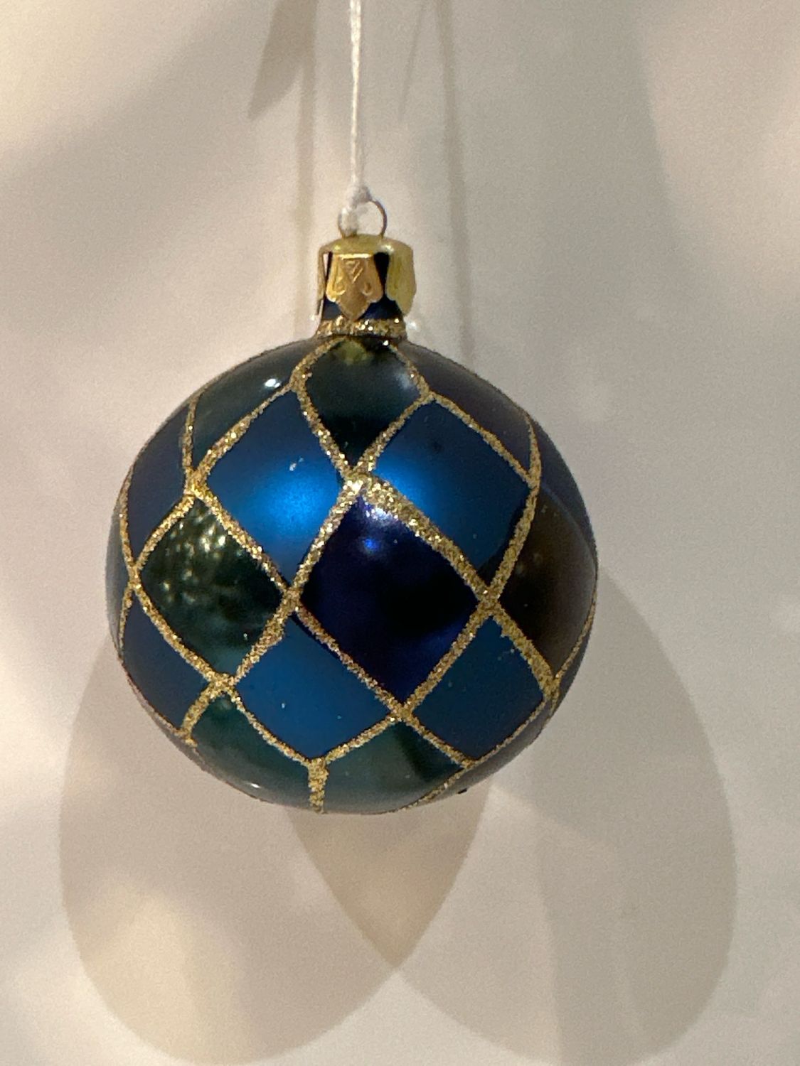 Ruitbal blauw / 7 cm