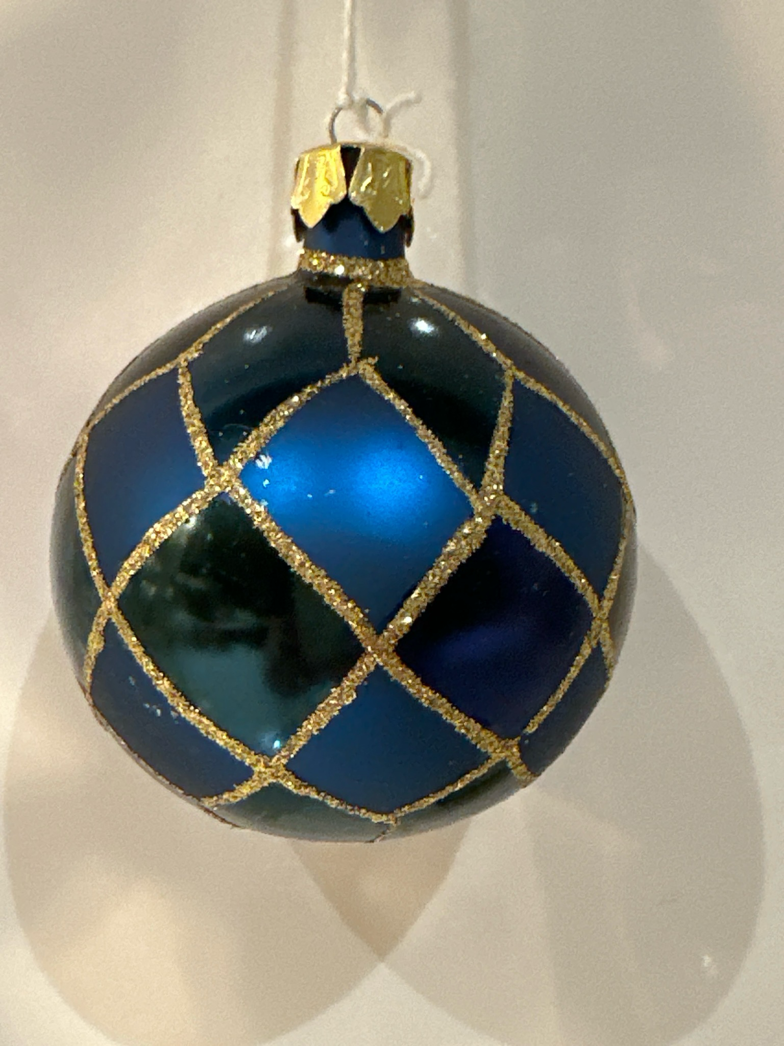 Ruitbal blauw / 7 cm