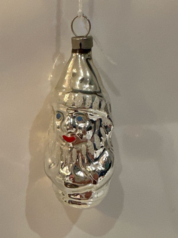 Kerstman zilver / jr 50 / 8 cm