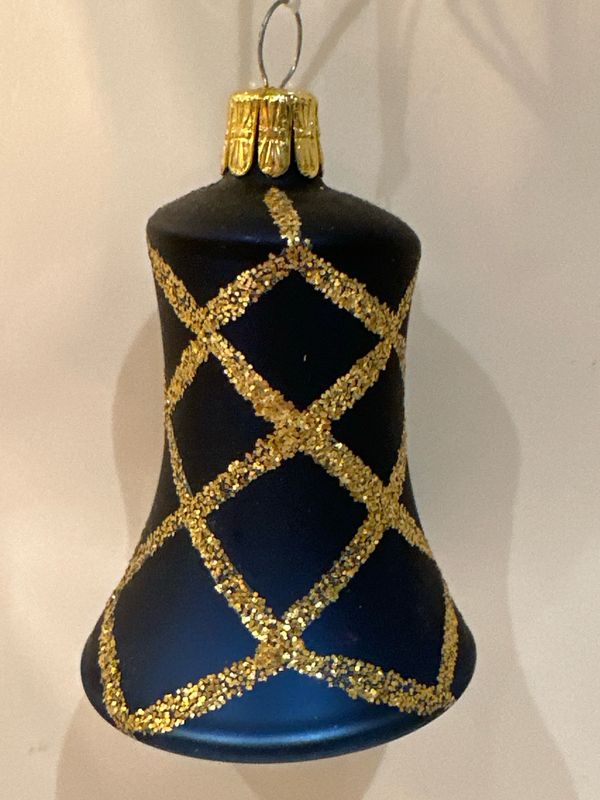 Blauw klokje met klepel / jr 70 / 8 cm