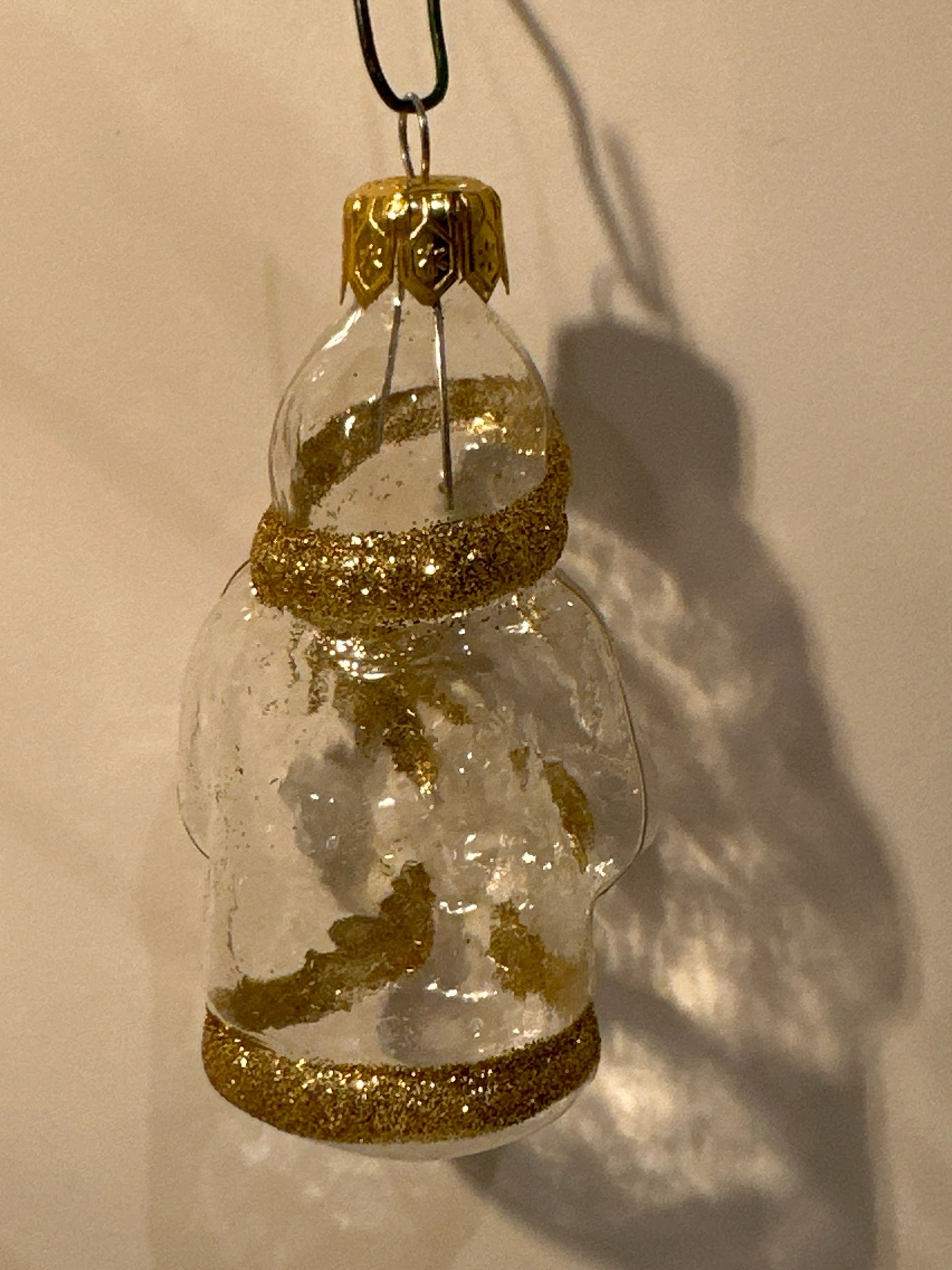 Kerstman transparant / jr 60 / 8 cm