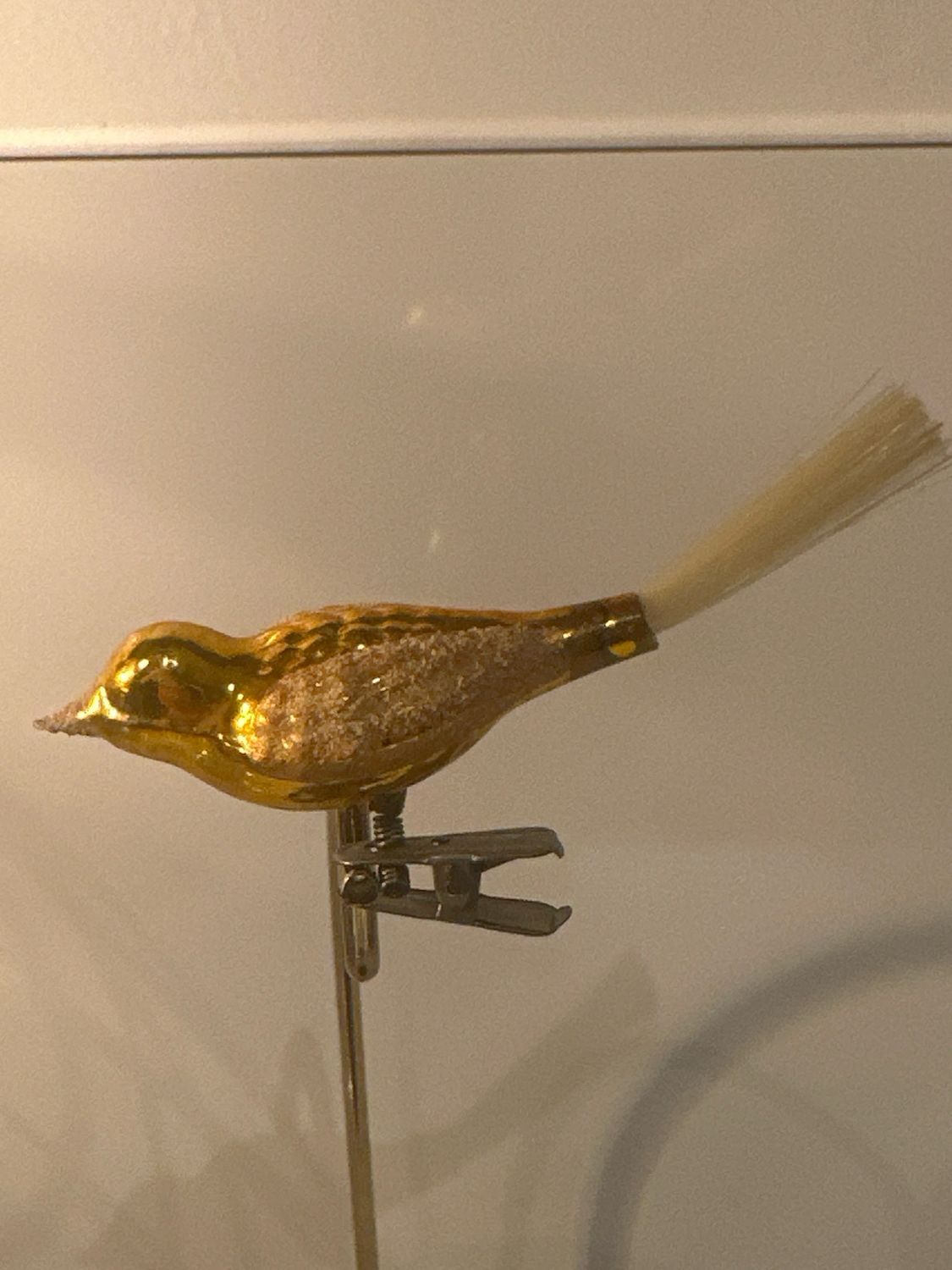 Vogel goud / jr 20, 40 / 11 cm