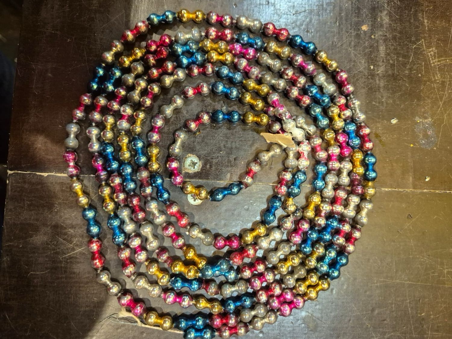 Glas ketting (7) / 280 cm / 0.7 cm glas