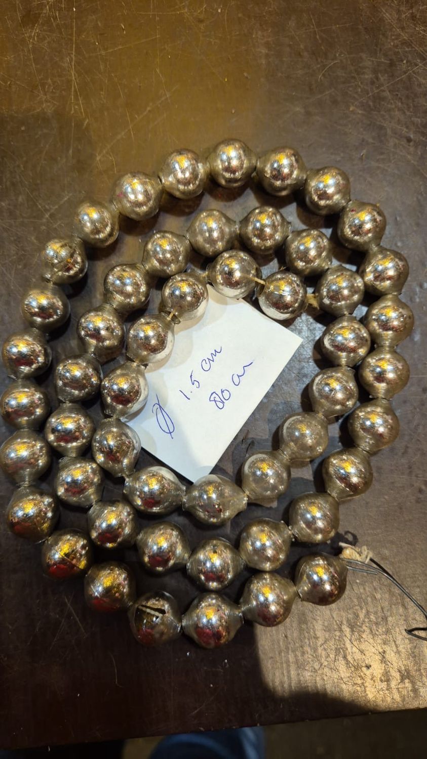 Glas ketting (6) / 225 cm / 1 cm glas