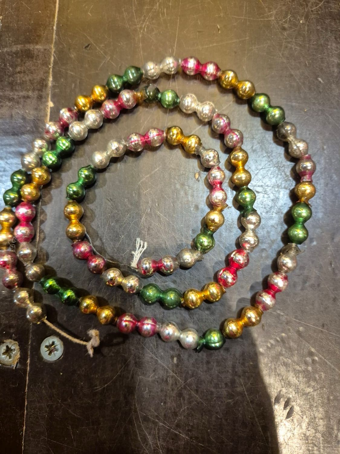 Glas ketting (8) / 80 cm / 0.7 cm glas