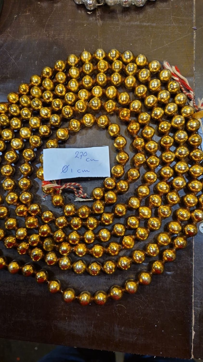 Glas ketting (9) / 270 cm / 1 cm glas
